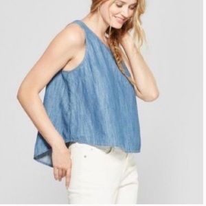 NWOT Universal Thread Denim Swing Tank